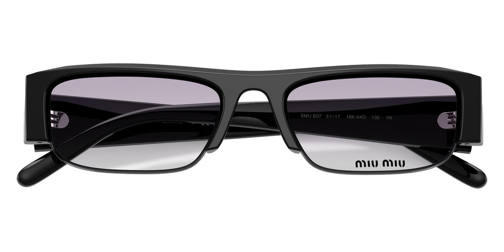 Miu Miu® MU B07S Sunglasses MU B07S 16K04O 51 - Black