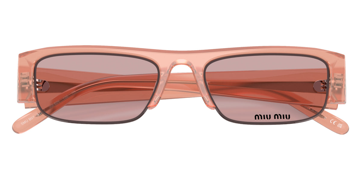 Miu Miu® MU B07S Sunglasses MU B07S 20I60V 51 - Opaline Pink