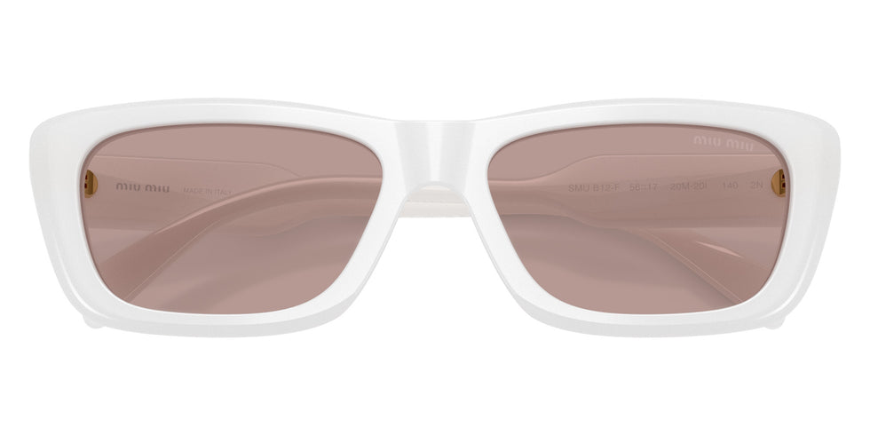 Miu Miu® MU B12SF Sunglasses MU B12SF 20M20I 56 - Opal White
