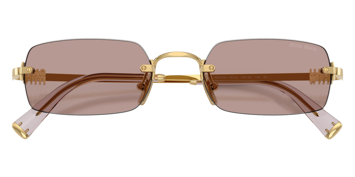 Miu Miu® MU B50S Sunglasses MU B50S 5AK20I 52 - Gold