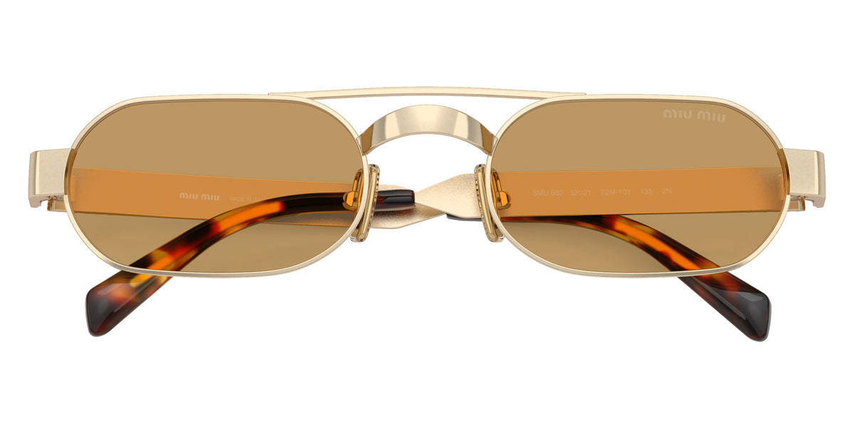 Miu Miu® MU B52S Sunglasses MU B52S 22M10Y 52 - Ancient Gold