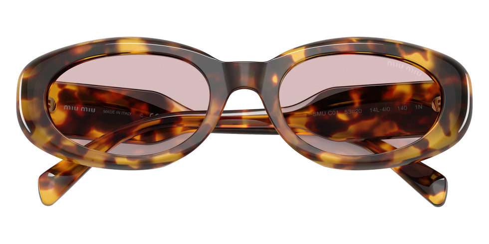 Miu Miu® MU C01S Sunglasses MU C01S 14L4I0 53 - Honey Havana