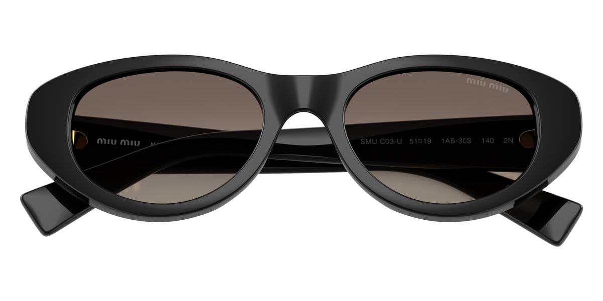 Miu Miu® MU C03SU Sunglasses MU C03SU 1AB30S 51 - Black