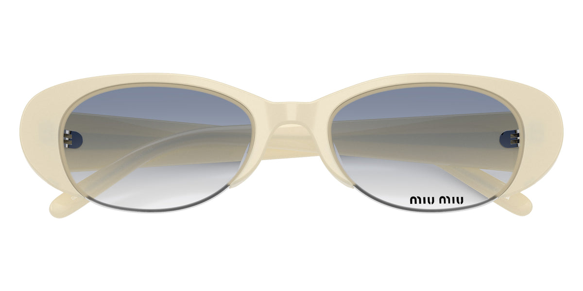 Miu Miu® MU C05SU Sunglasses MU C05SU 22Q80O 52 - Opal White