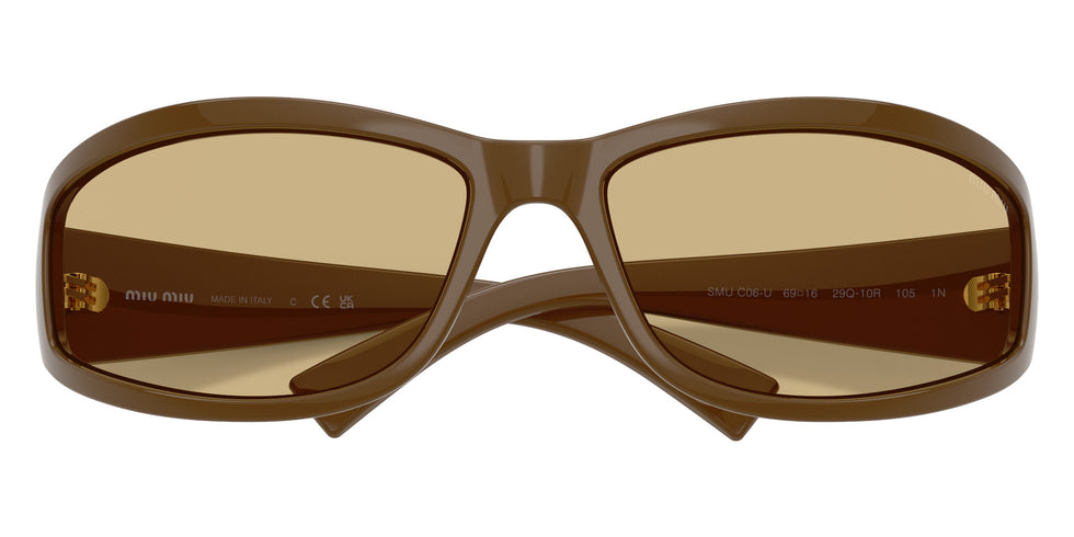 Miu Miu® MU C06SU Sunglasses MU C06SU 29Q10R 69 - Military Green
