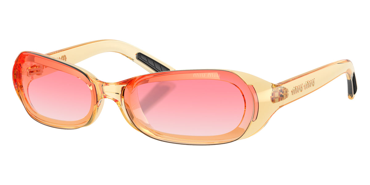 Miu Miu® MU C07SU Sunglasses MU C07SU 24S81E 62 - Transparent Yellow