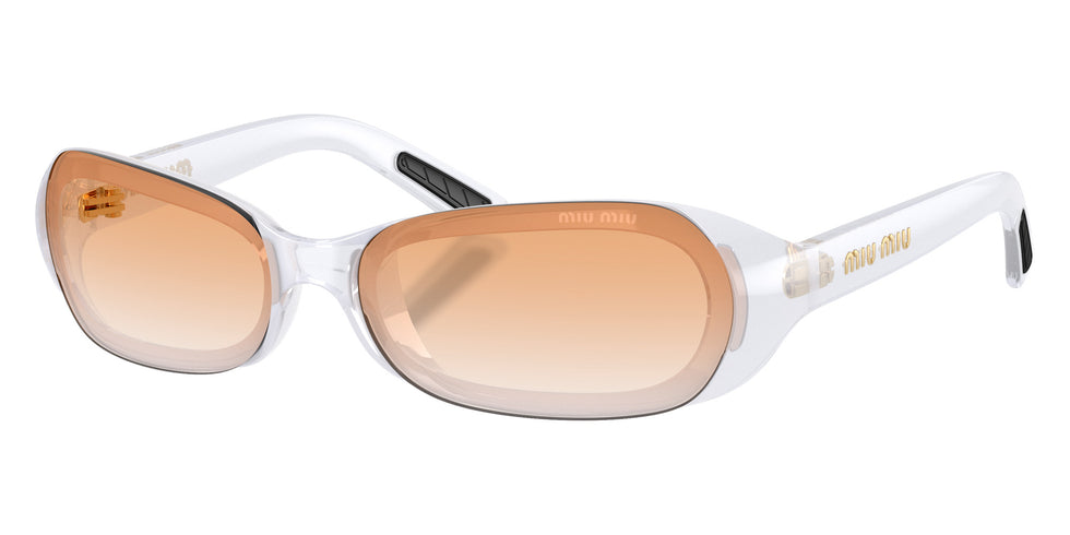 Miu Miu® MU C07SU Sunglasses MU C07SU 26S91E 62 - Transparent Blue
