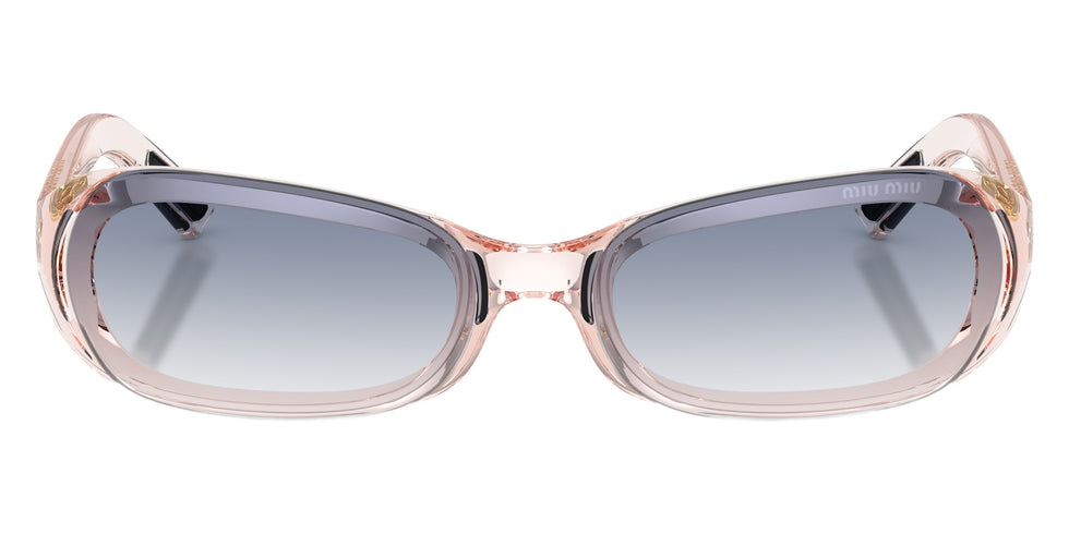 Miu Miu® MU C07SU Sunglasses MU C07SU 28S41G 62 - Transparent Pink