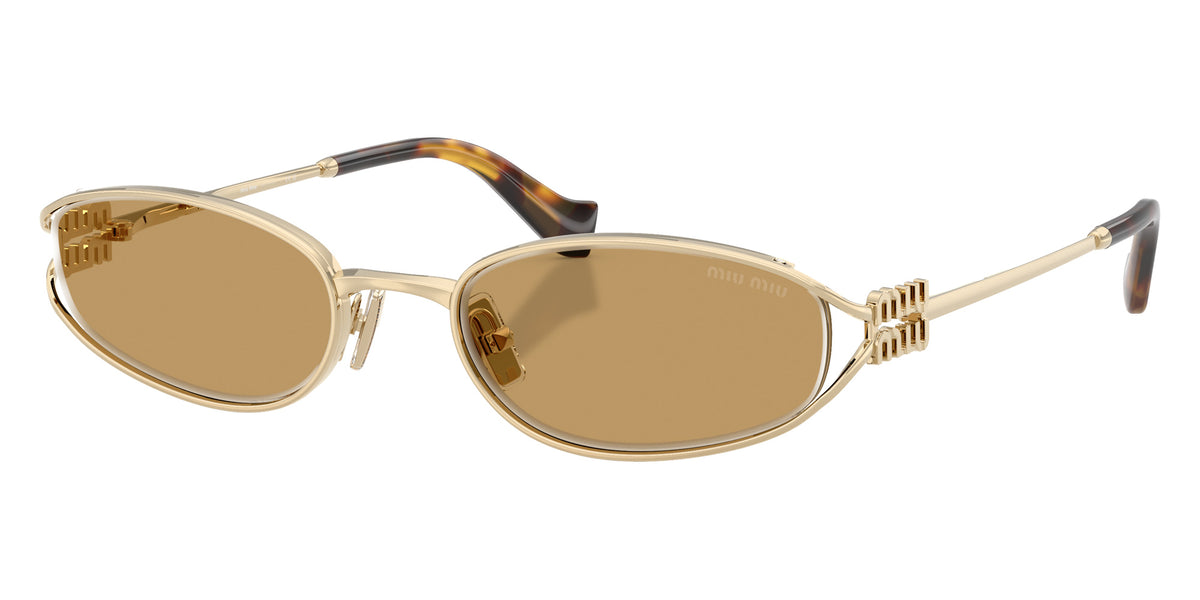 Miu Miu® MU C51S Sunglasses MU C51S ZVN10Y 54 - Pale Gold