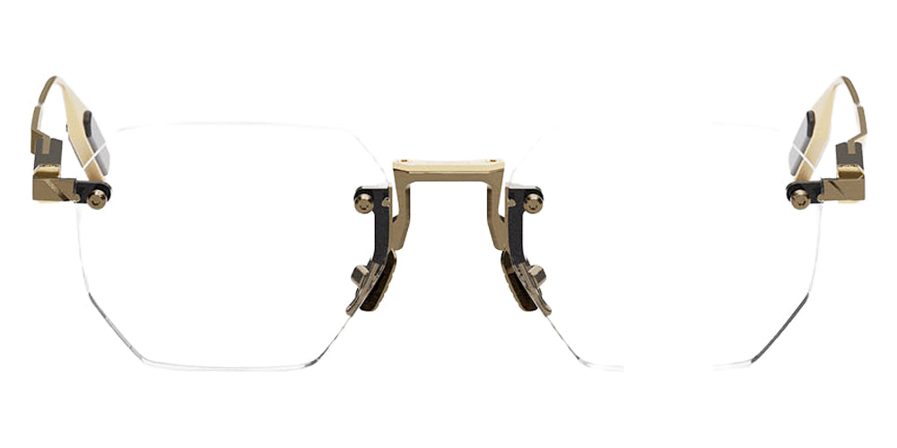 Movitra® Sine 01 MVT SINE 01 BRUSHED ANTIQUE GUN METAL POLISHED LIGHT GOLD METAL 52 Eyeglasses - Brushed Antique Gun Metal & Polished Light Gold Metal