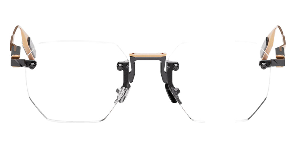 Movitra® Sine 01 MVT SINE 01 BRUSHED GUN METAL POLISHED ROSE GOLD METAL 52 Eyeglasses - Brushed Gun Metal & Polished Rose Gold Metal