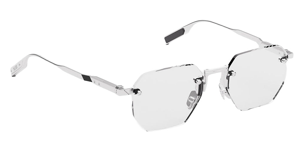 Movitra® Sine 01 MVT SINE 01 BRUSHED SILVER POLISHED SILVER 52 Eyeglasses - Brushed Silver & Polished Silver