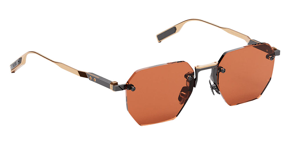 Movitra® Sine 01 Sun MVT SINE 01 SUN BRUSHED GUN METAL POLISHED ROSE GOLD METAL 52 Sunglasses - Brushed Gun Metal & Polished Rose Gold Metal