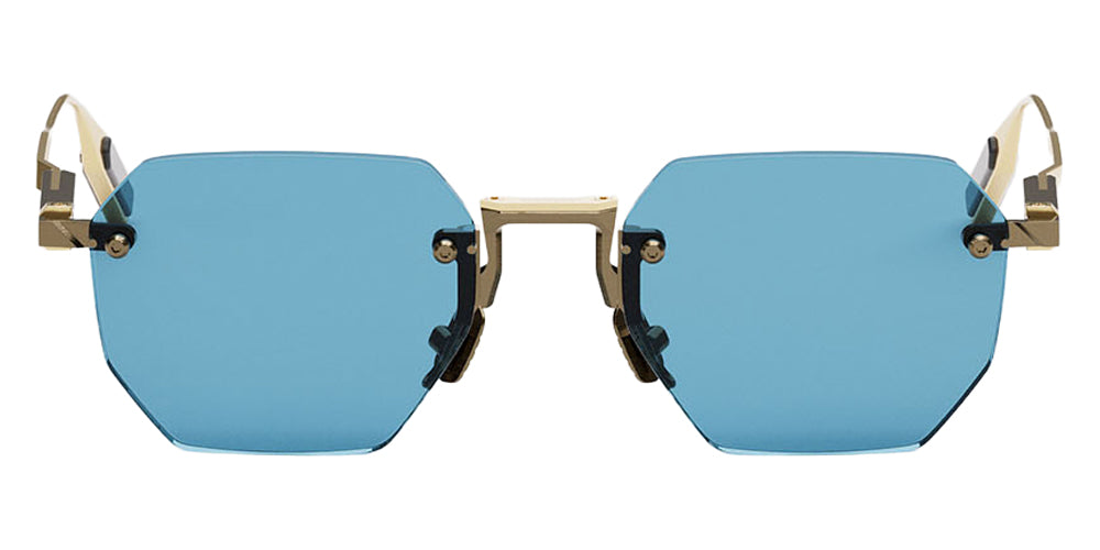 Movitra® Sine 01 Sun MVT SINE 01 SUN BRUSHED ANTIQUE GUN METAL POLISHED LIGHT GOLD METAL 52 Sunglasses - Brushed Antique Gun Metal & Polished Light Gold Metal