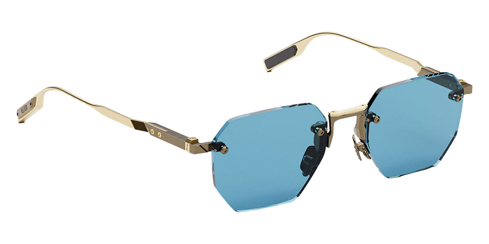 Movitra® Sine 01 Sun MVT SINE 01 SUN BRUSHED ANTIQUE GUN METAL POLISHED LIGHT GOLD METAL 52 Sunglasses - Brushed Antique Gun Metal & Polished Light Gold Metal