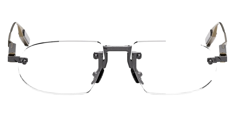 Movitra® Sine 02 MVT SINE 02 BRUSHED GUN METAL POLISHED ANTIQUE GUN METAL 54 Eyeglasses - Brushed Gun Metal & Polished Antique Gun Metal