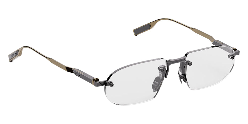 Movitra® Sine 02 MVT SINE 02 BRUSHED GUN METAL POLISHED ANTIQUE GUN METAL 54 Eyeglasses - Brushed Gun Metal & Polished Antique Gun Metal