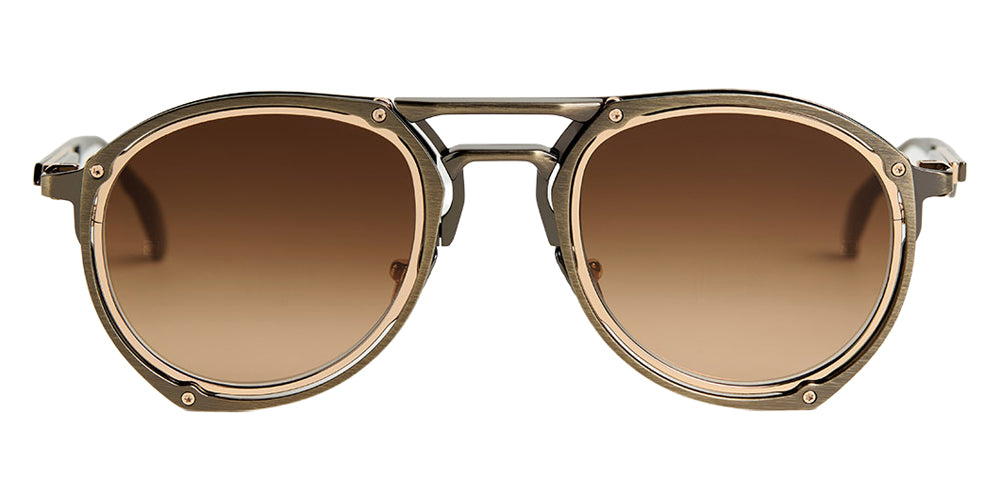 Movitra® Trinitas 04 MVT TRINITAS 04 BRUSHED ANTIQUE GUN POLISHED ROSE GOLD METAL 50 Sunglasses - Brushed Antique Gun & Polished Rose Gold Metal