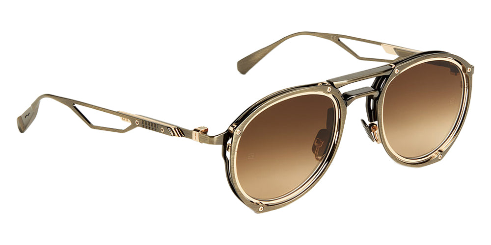 Movitra® Trinitas 04 MVT TRINITAS 04 BRUSHED ANTIQUE GUN POLISHED ROSE GOLD METAL 50 Sunglasses - Brushed Antique Gun & Polished Rose Gold Metal