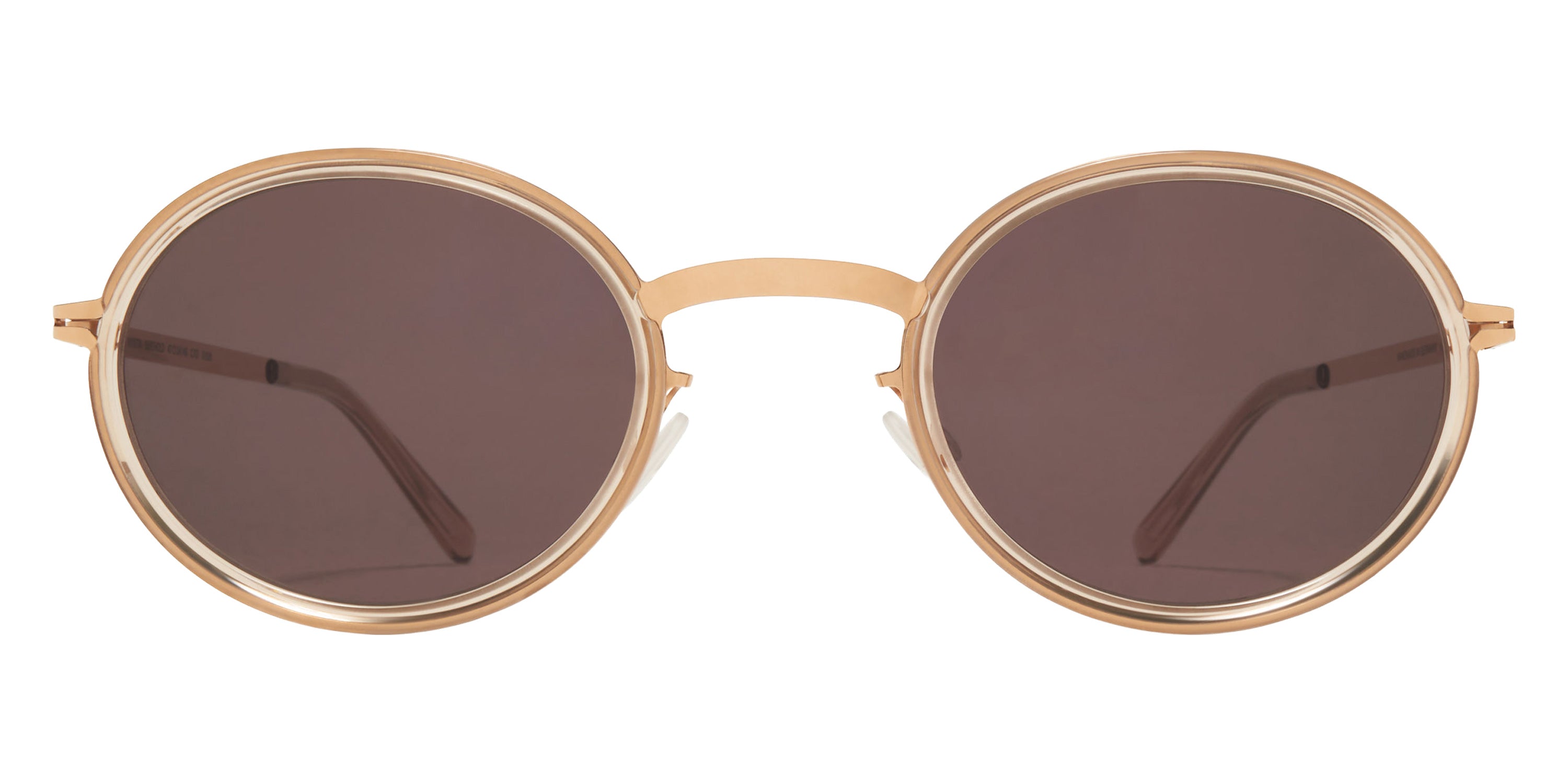 Mykita® BERTHOLD Sunglasses MYK BERTHOLD A116 Champagne Gold/Desert Haz/Brown Solid CAT3 47 - A116 Champagne Gold/Desert Haz/Brown Solid (CAT3)