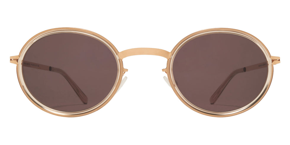 Mykita® BERTHOLD Sunglasses MYK BERTHOLD A116 Champagne Gold/Desert Haz/Brown Solid CAT3 47 - A116 Champagne Gold/Desert Haz/Brown Solid (CAT3)