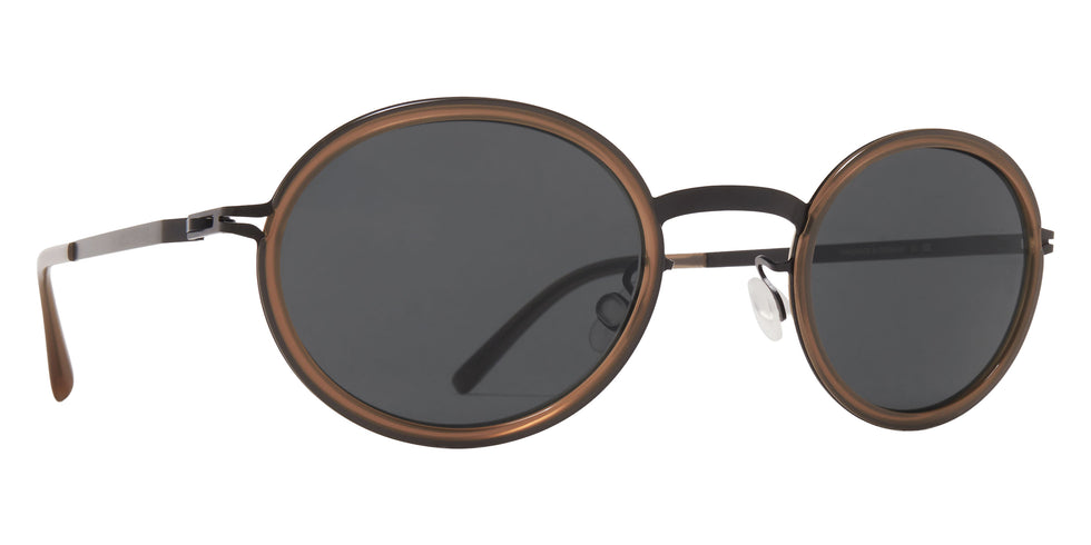 Mykita® BERTHOLD Sunglasses MYK BERTHOLD A70 Black/Taupe/Darkgrey Solid CAT3 47 - A70 Black/Taupe/Darkgrey Solid (CAT3)