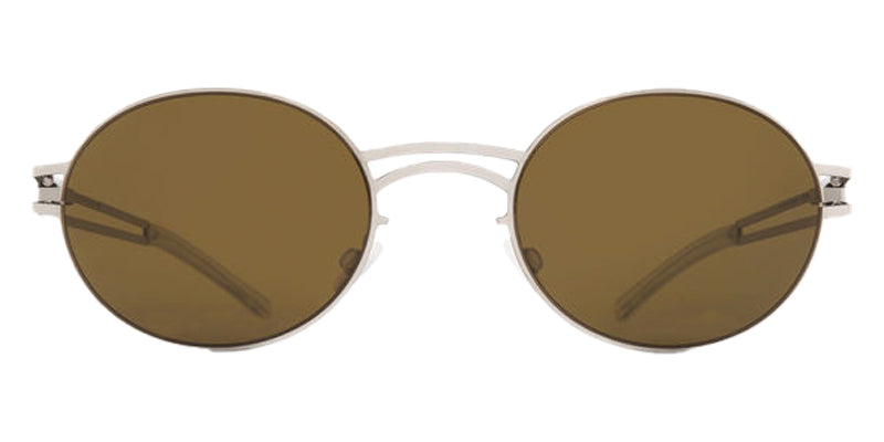 Mykita® DADA MYK DADA 10088816 - Shiny Silver/Rawbrown Solid Sunglasses