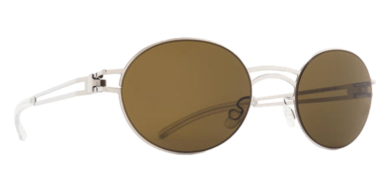 Mykita® DADA MYK DADA 10088816 - Shiny Silver/Rawbrown Solid Sunglasses