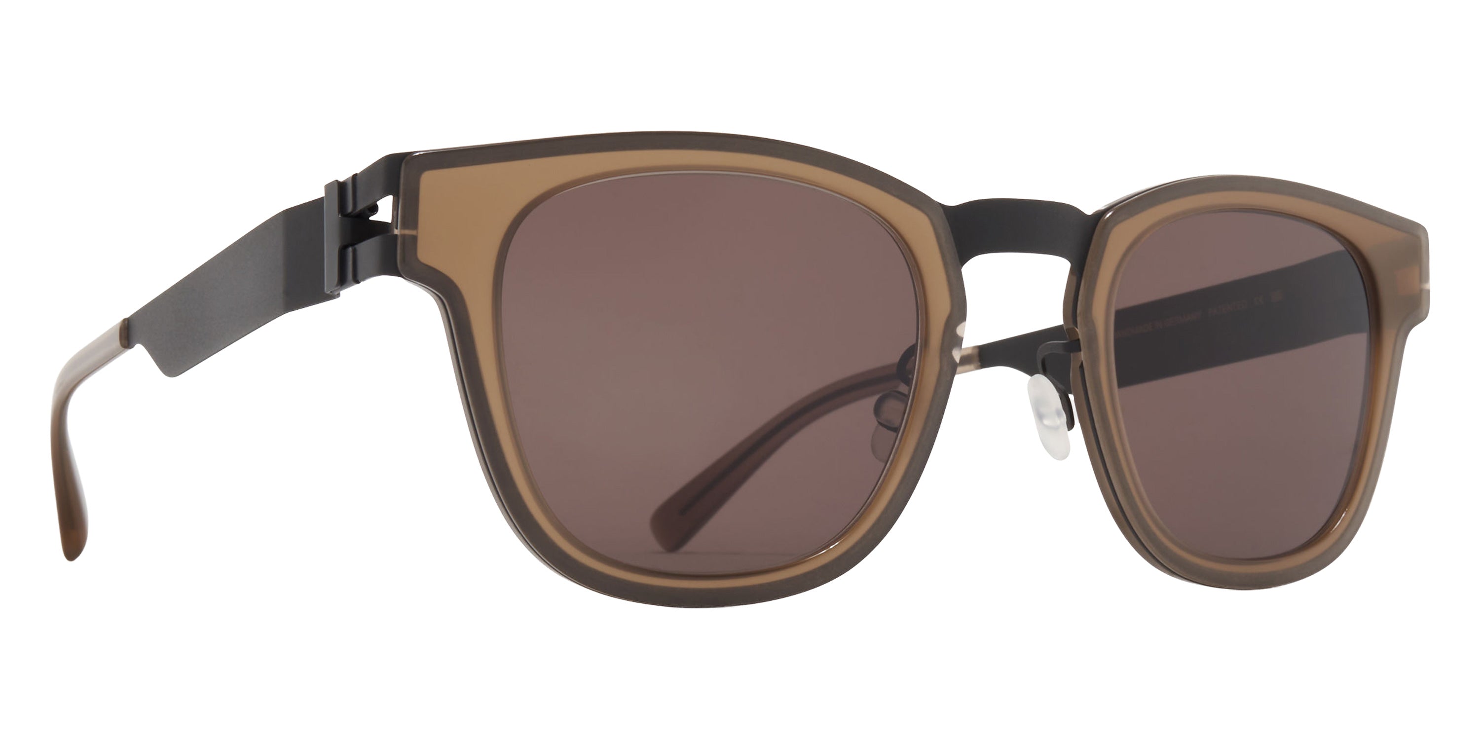 Mykita® DELANCEY Sunglasses MYK DELANCEY A100 Storm Grey/Taupe/Brown Solid CAT3 49 - A100 Storm Grey/Taupe/Brown Solid (CAT3)