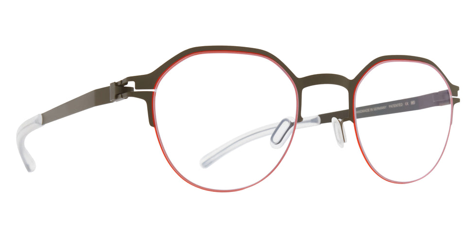 Mykita® DORIAN Eyeglasses MYK DORIAN Camou Green/Tangerine 45 - Camou Green/Tangerine