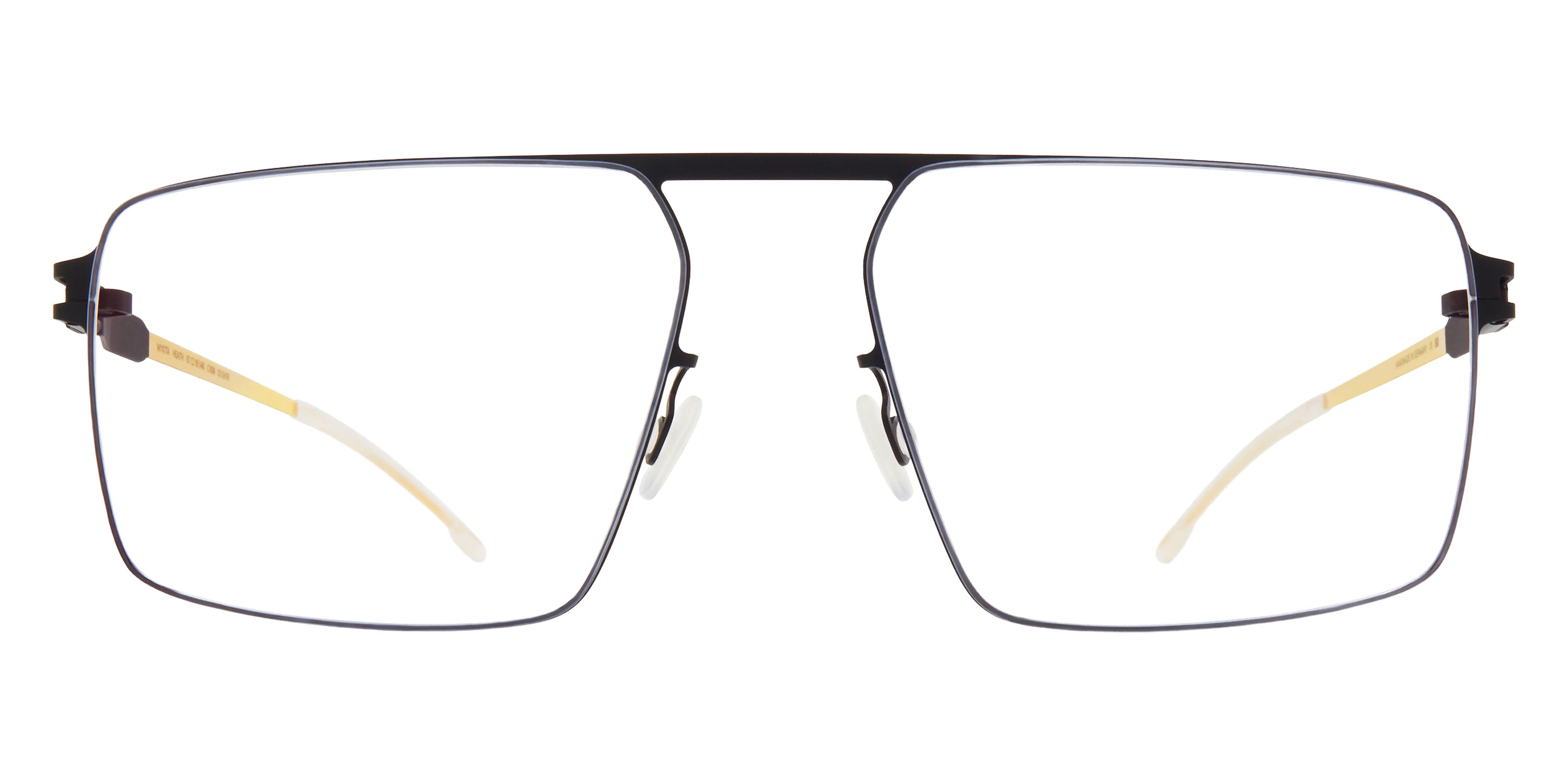Mykita® HEATH Eyeglasses MYK HEATH Black/Glossy Gold 57 - Black/Glossy Gold
