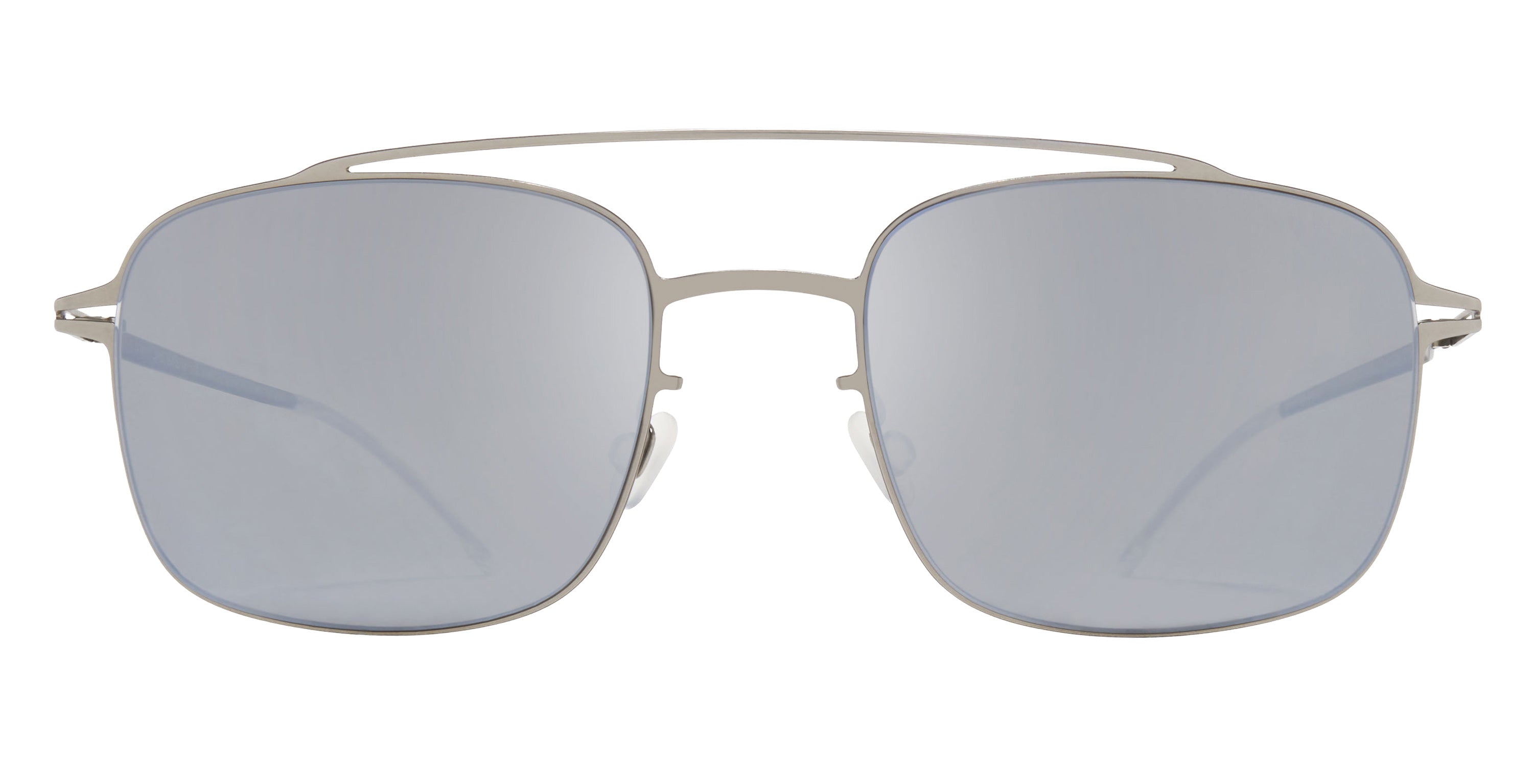 Mykita® JANO Sunglasses MYK JANO Pow2 Silver/Brown Flash CAT3 55 - Pow2 Silver/Brown Flash (CAT3)