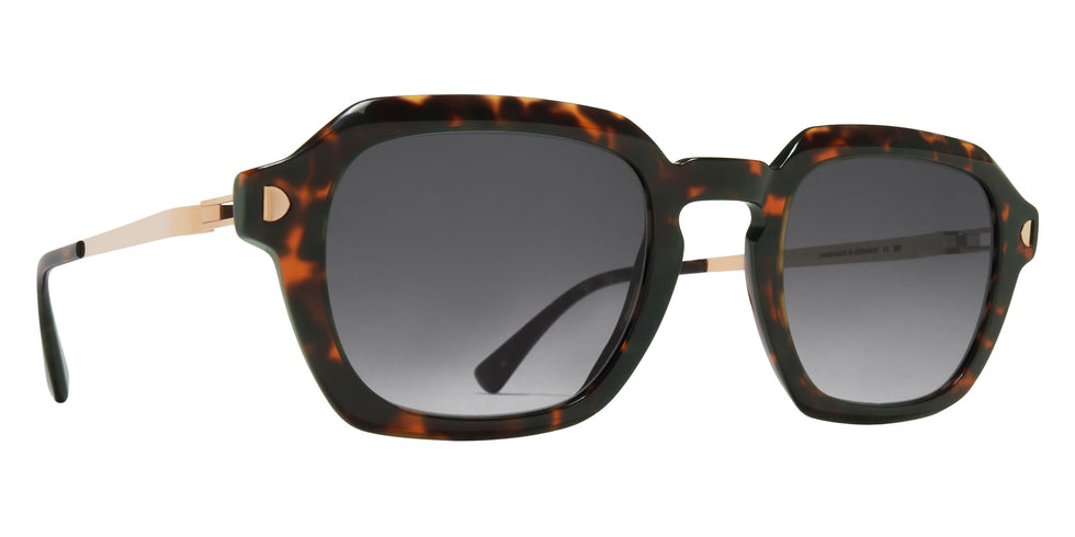 Mykita® KABAL Sunglasses MYK KABAL C220 Amber Havana/Champag Gold/Grey Gradient CAT2 49 - C220 Amber Havana/Champag Gold/Grey Gradient (CAT2)