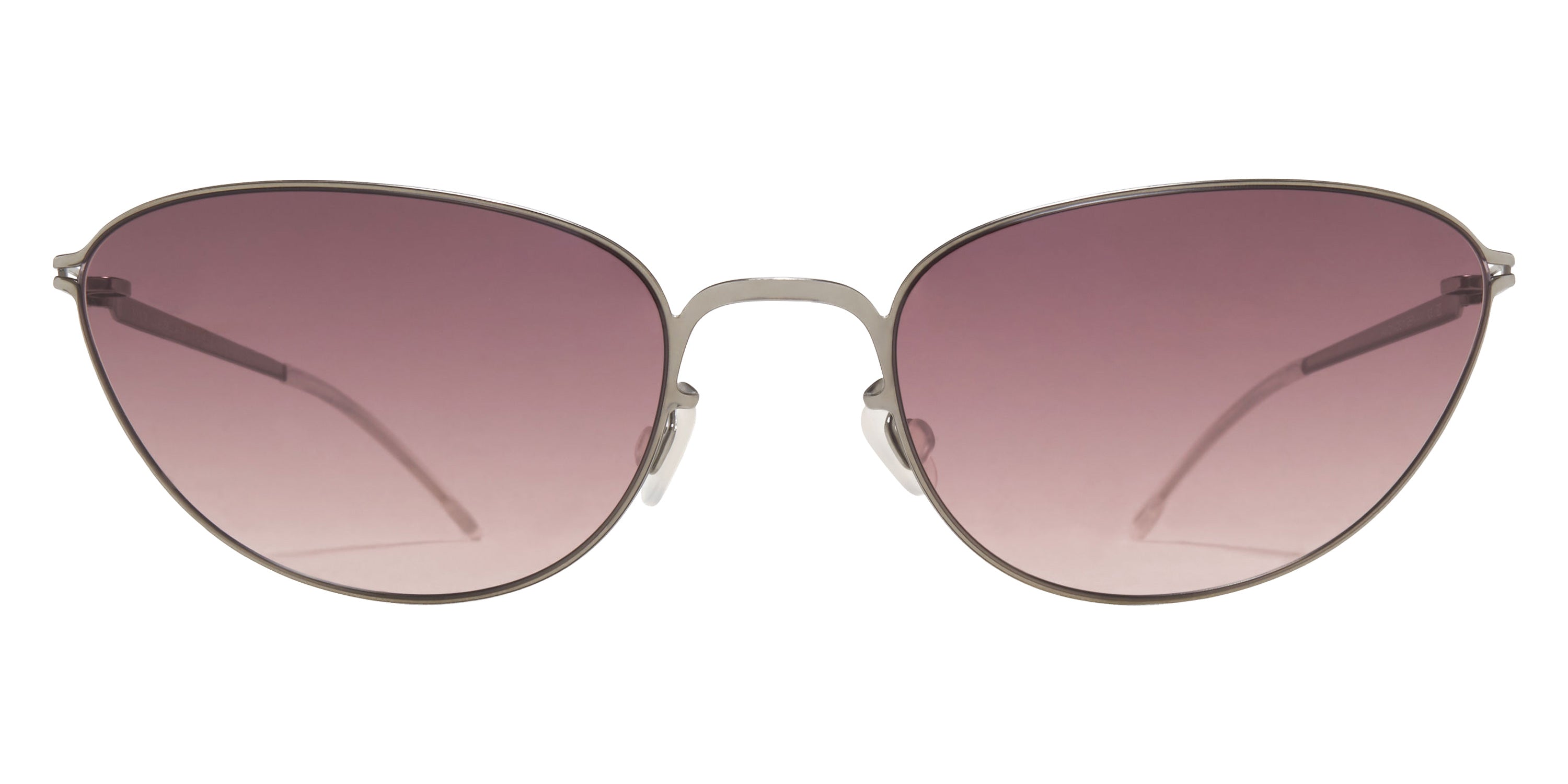 Mykita® LILIA Sunglasses MYK LILIA Pow2 Silver/Cedar Brown Gradient CAT2 58 - Pow2 Silver/Cedar Brown Gradient (CAT2)