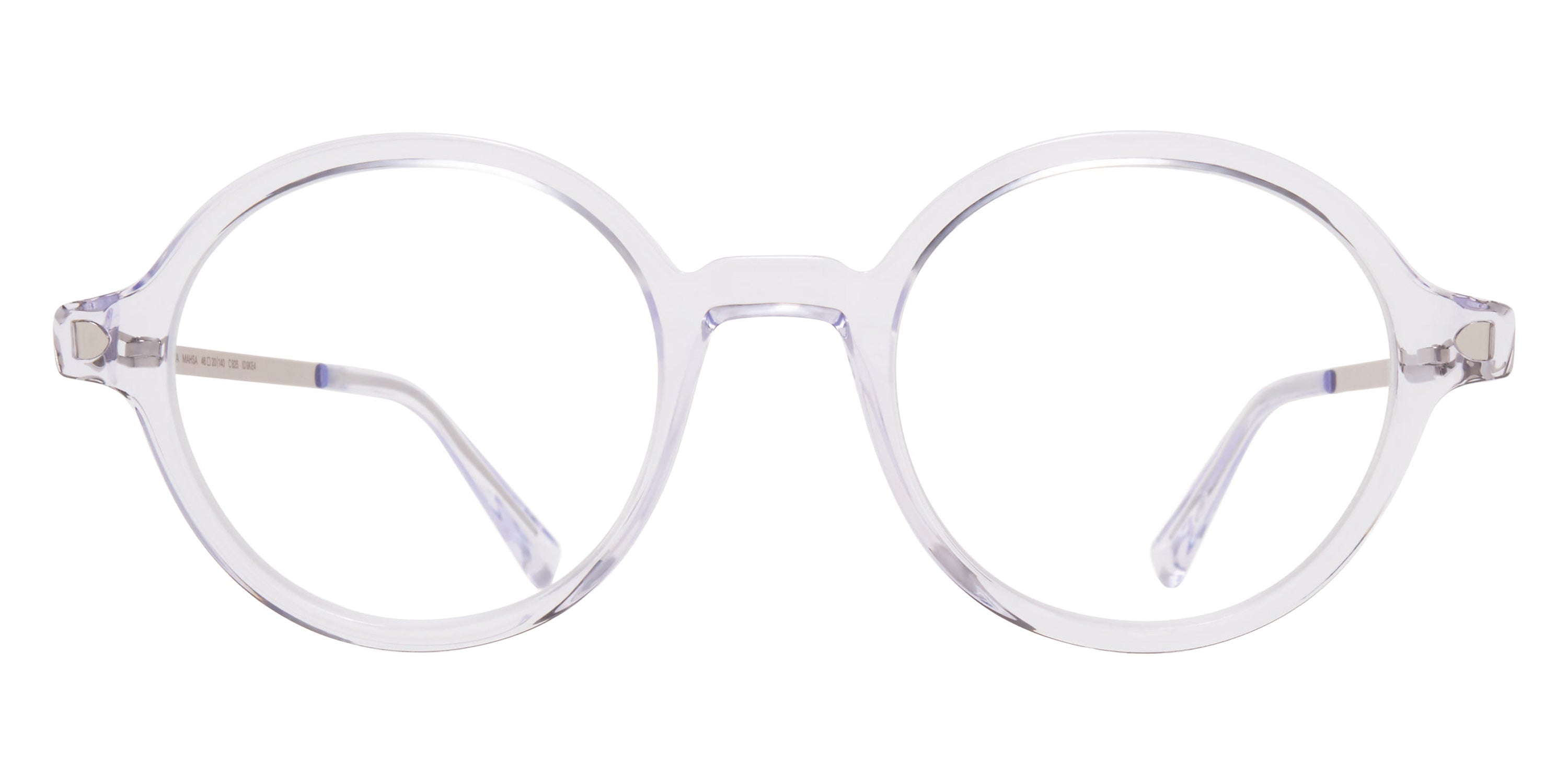 Mykita® MAHSA Eyeglasses MYK MAHSA C72 Limpid/Shiny Silver 46 - C72 Limpid/Shiny Silver