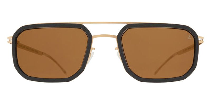 Mykita® ML16 MYK ML16 10090242 - MH76-Leica Light CGD/Pitch BK/Leica Brown 85 Solid Sunglasses
