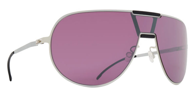 Mykita® MR005 MYK MR005 10087682 - MH72-White Silver/Pitch Black/Mulberry Sunglasses