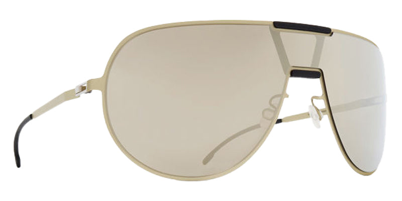Mykita® MR005 MYK MR005 10087683 - MH74-Titan/Pitch Black/Electrum Mirror Sunglasses