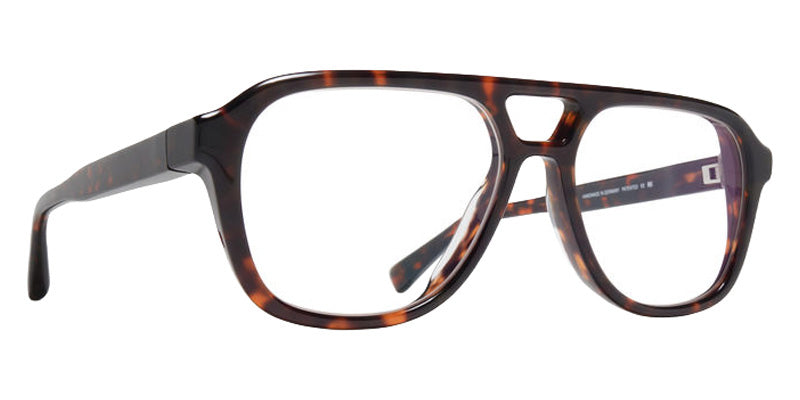 Mykita® NYARA MYK NYARA 10089595 - C215-Amber Havana/Shiny Silver/Clear Eyeglasses