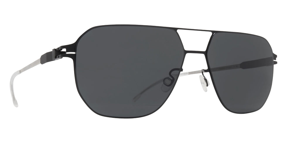 Mykita® PIO Sunglasses MYK PIO Black/Silver/Darkgrey Solid CAT3 56 - Black/Silver/Darkgrey Solid (CAT3)