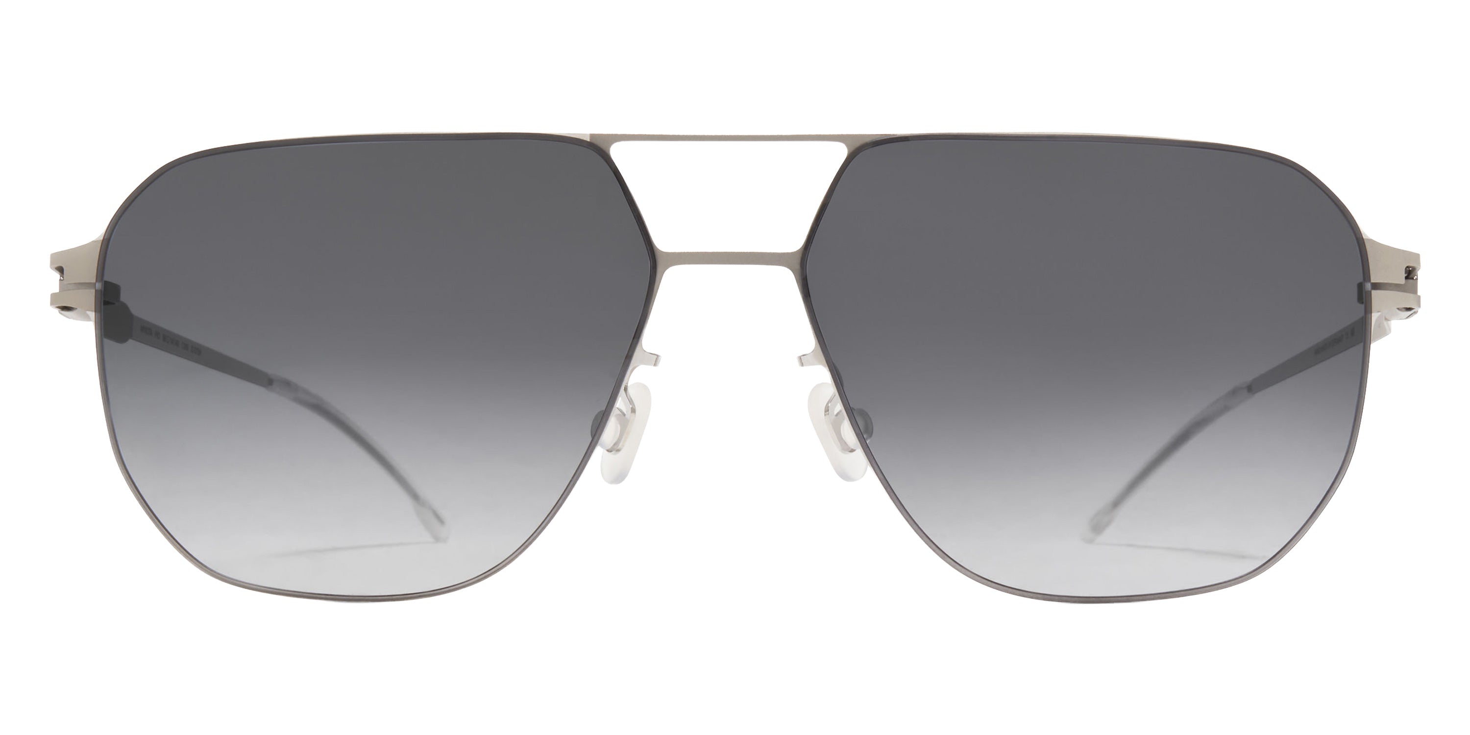 Mykita® PIO Sunglasses MYK PIO Cashmere Silver/Shiny Silver/Grey Gradient CAT2 56 - Cashmere Silver/Shiny Silver/Grey Gradient (CAT2)