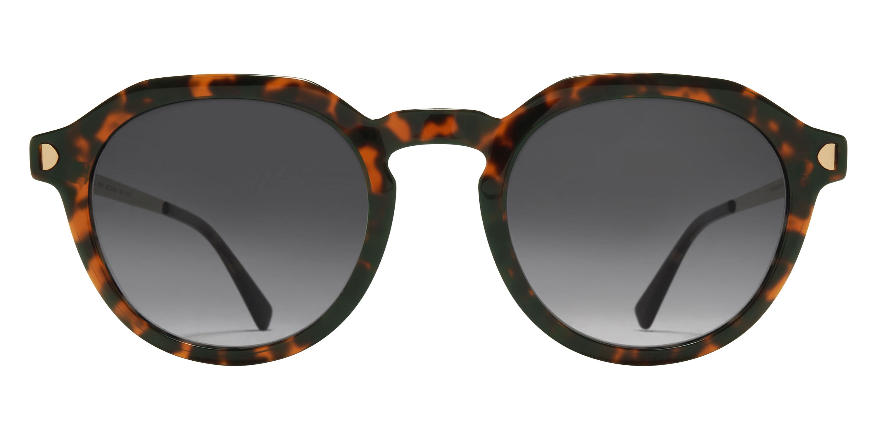 Mykita® RENO Sunglasses MYK RENO C220 Amber Havana/Champag Gold/Grey Gradient CAT2 48 - C220 Amber Havana/Champag Gold/Grey Gradient (CAT2)