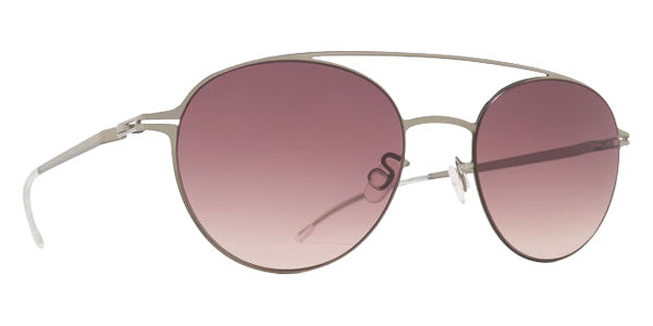 Mykita® REVA MYK REVA 10091679 - Pow2-Silver/Cedar Brown Gradient Sunglasses