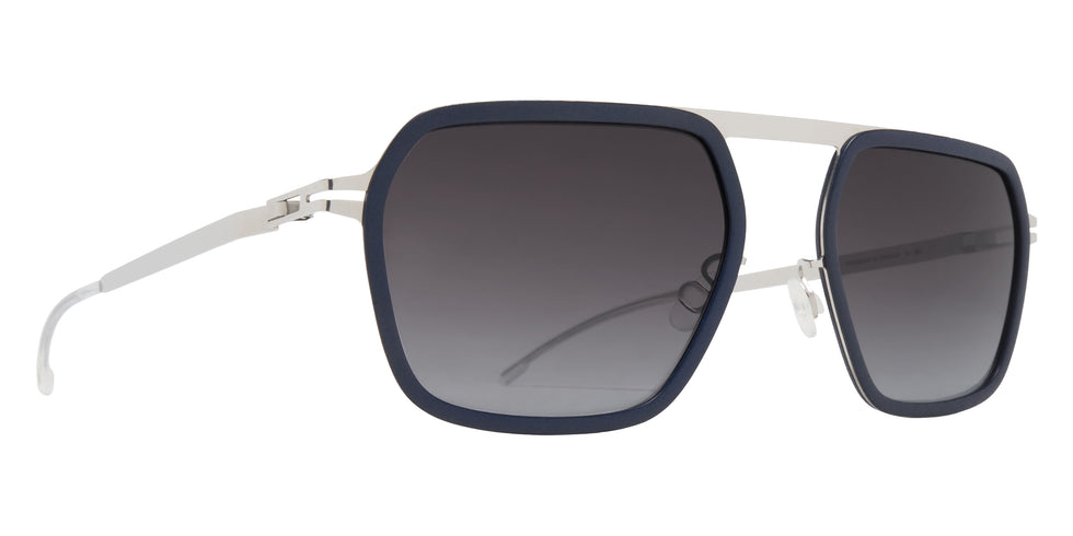 Mykita® YUCCA Sunglasses MYK YUCCA MH75 Indigo/Shiny Silver/Dusk Gradient CAT3 56 - MH75 Indigo/Shiny Silver/Dusk Gradient (CAT3)