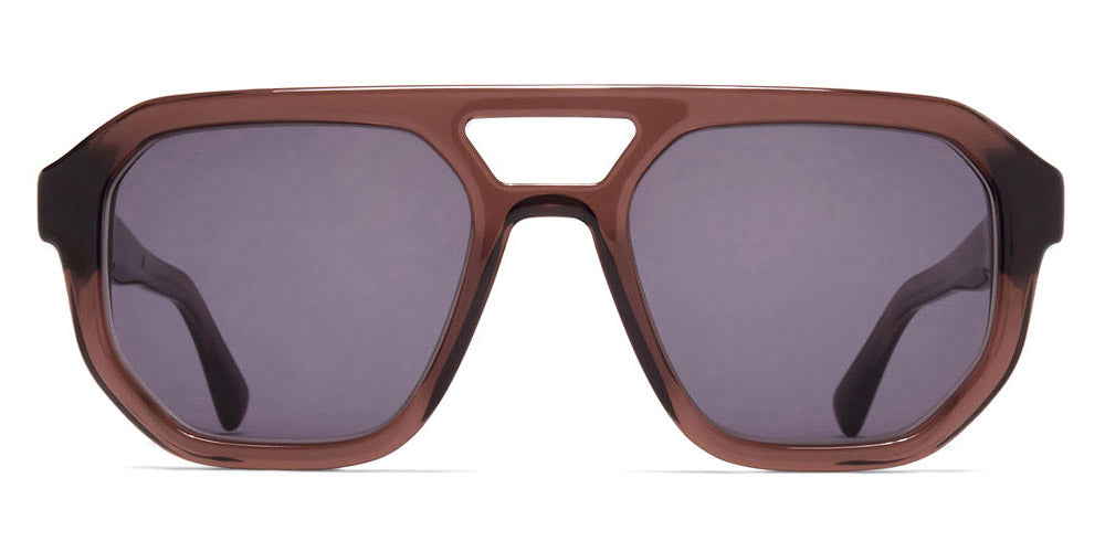 Mykita® AMARE MYK AMARE C204-Maroon/Shiny Silver/Coolgrey Solid 53 - C204-Maroon/Shiny Silver/Coolgrey Solid Sunglasses