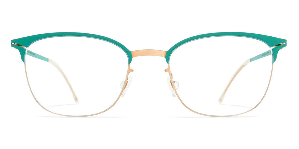 Mykita® HOLLIS MYK HOLLIS Champagne Gold/Jade Green 39 - Champagne Gold/Jade Green Eyeglasses
