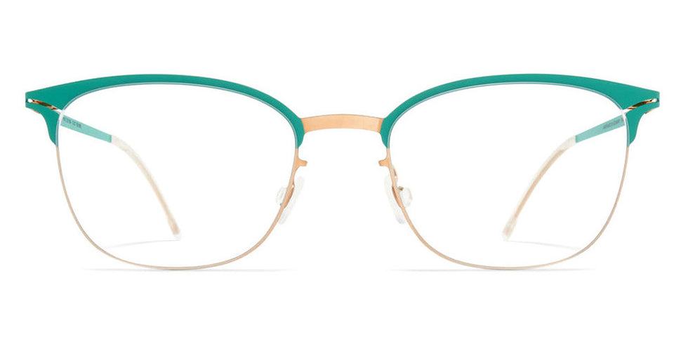 Mykita® HOLLIS MYK HOLLIS Champagne Gold/Jade Green 39 - Champagne Gold/Jade Green Eyeglasses