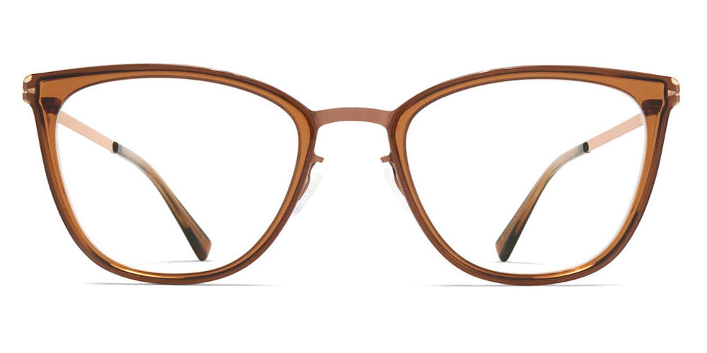 Mykita® JADA MYK JADA A40-Shiny Copper/Topaz 44 - A40-Shiny Copper/Topaz Eyeglasses