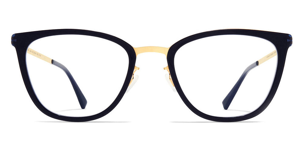 Mykita® JADA MYK JADA A76 Glossy Gold/Milky Indigo 44 - A76 Glossy Gold/Milky Indigo Eyeglasses