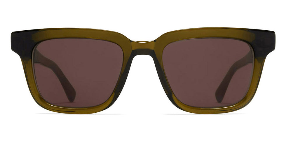 Mykita® LAMIN MYK LAMIN C158 Peridot/Shiny Silver/Brown Solid 47 - C158 Peridot/Shiny Silver/Brown Solid Sunglasses